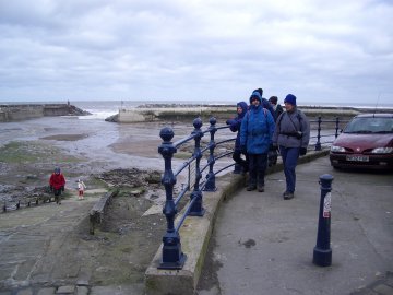 At Staithes Harbour